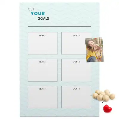 Cork Goal Planning Note Board
