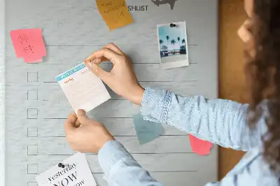 Cork pin board Travel planning