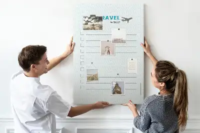 Cork pin board Travel planning