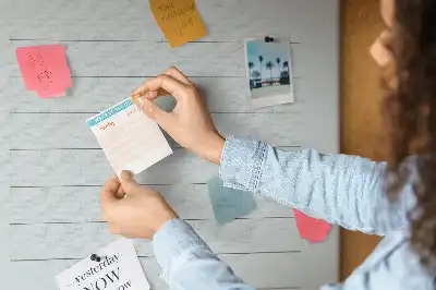 Cork pin board Travel planning