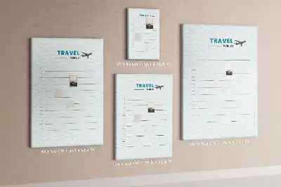 Cork pin board Travel planning