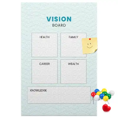Cork Note Board and Health Planner