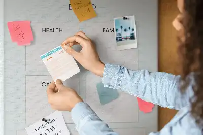 Cork Note Board and Health Planner