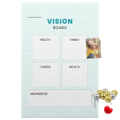 Cork Note Board and Health Planner