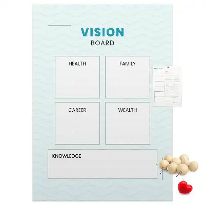 Cork Note Board and Health Planner