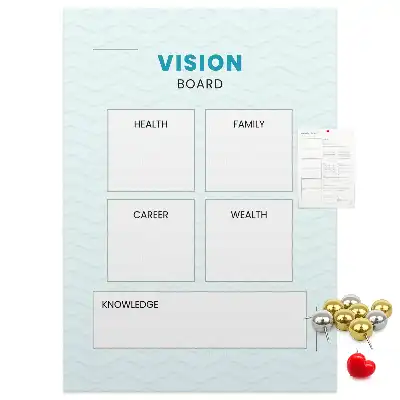 Cork Note Board Health planner