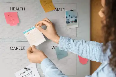 Cork Note Board and Health Planner