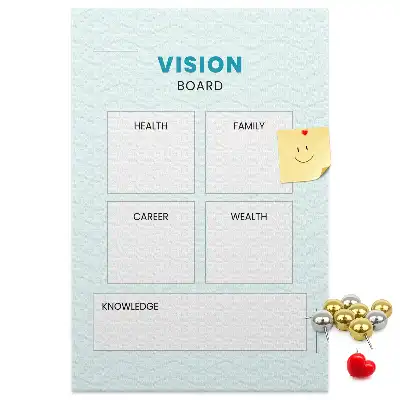Cork Note Board Health planner