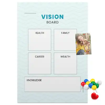Cork Note Board and Health Planner