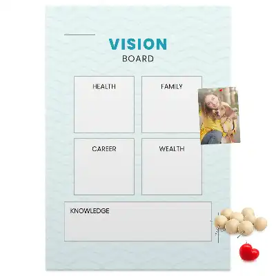 Cork Note Board and Health Planner