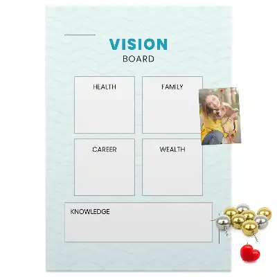 Cork Note Board and Health Planner