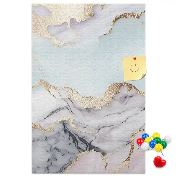 Classic Marble Cork Pin Board