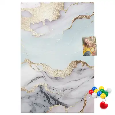 Cork pin board Classic marble