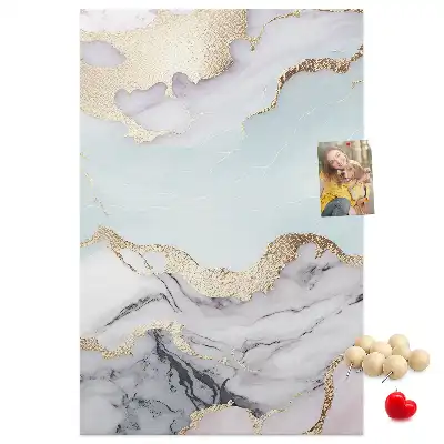 Cork pin board Classic marble