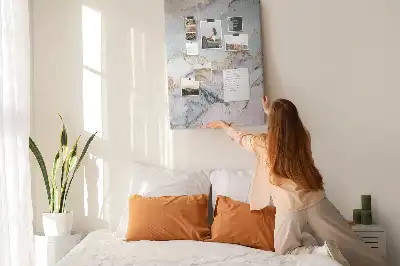 Cork pin board Classic marble
