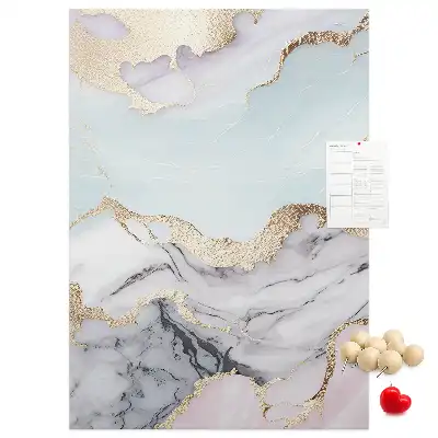 Classic Marble Cork Pin Board
