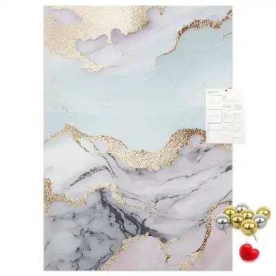 Cork pin board Classic marble