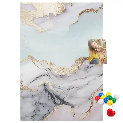 Cork pin board Classic marble