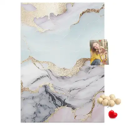Cork pin board Classic marble