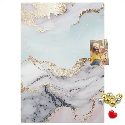 Cork pin board Classic marble