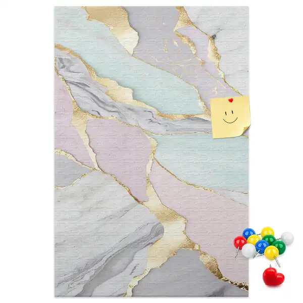 Decorative Marble Pattern Cork Note Board