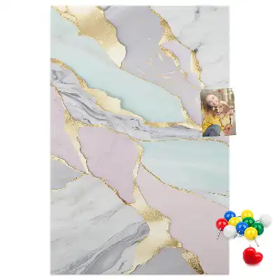 Decorative Marble Pattern Cork Note Board