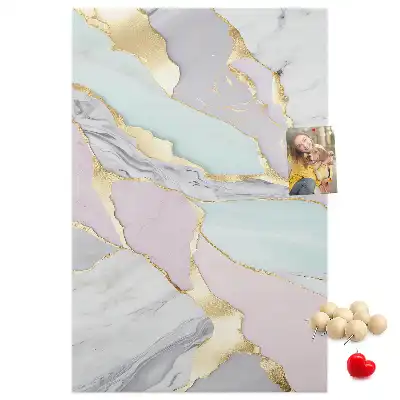 Decorative Marble Pattern Cork Note Board