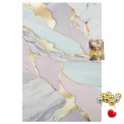 Decorative Marble Pattern Cork Note Board
