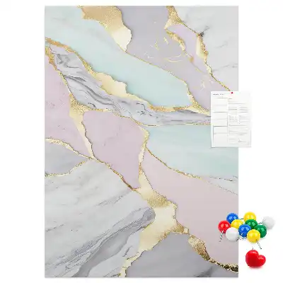 Decorative Marble Pattern Cork Note Board