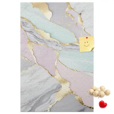 Decorative Marble Pattern Cork Note Board