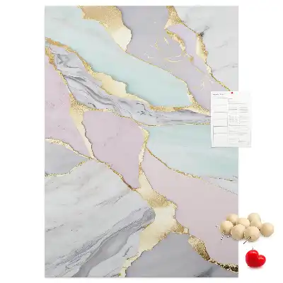 Decorative Marble Pattern Cork Note Board