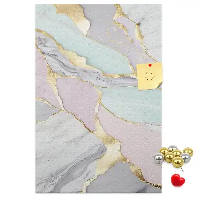 Decorative Marble Pattern Cork Note Board