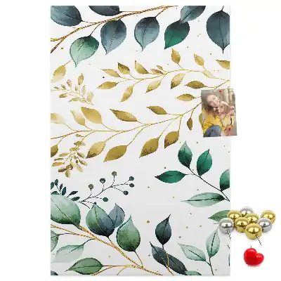 Floral Pattern Wall Cork Memo Board