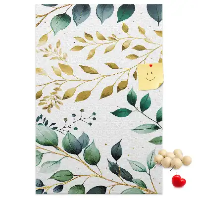 Floral Pattern Wall Cork Memo Board
