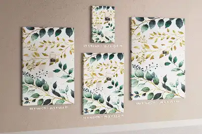 Wall cork memo board Floral pattern