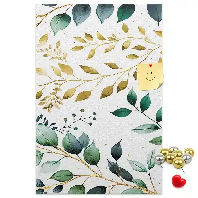 Wall cork memo board Floral pattern