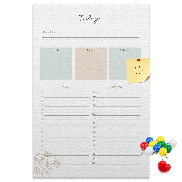 Cork Note Board Daily planner