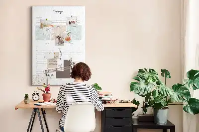 Cork Note Board Daily planner