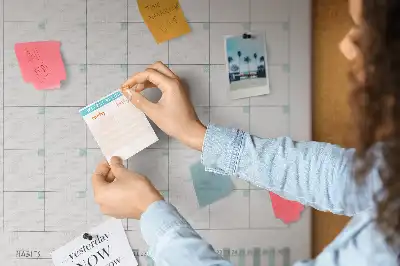 Cork pin board Monthly planner