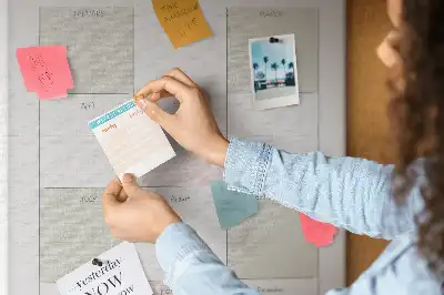 Cork Note Board Annual planner