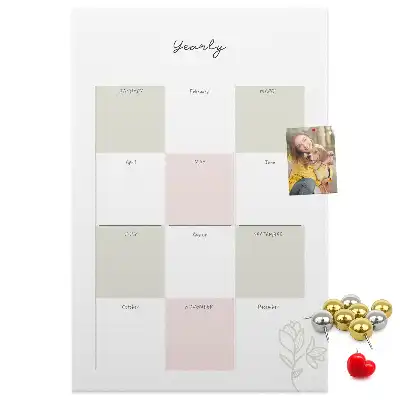 Cork Note Board Annual planner