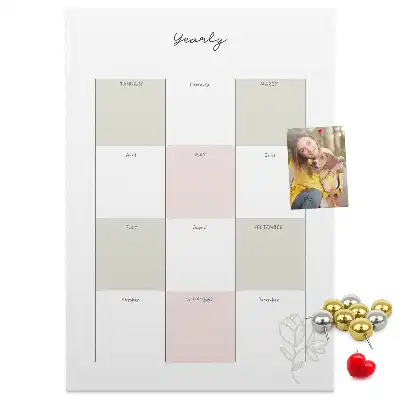 Cork Note Board Annual planner