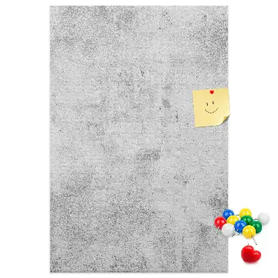 Wall cork memo board Concrete wall