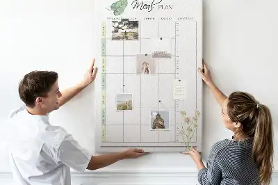 Cork pin board Meal planner