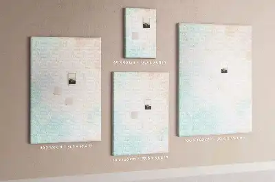 Cork Note Board with Pastel Abstract Design