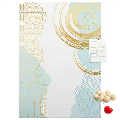with a decorative abstract motif