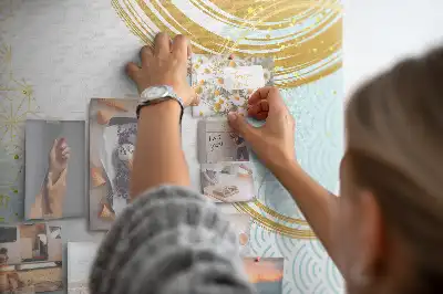 with a decorative abstract motif