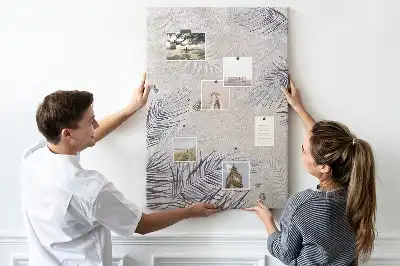 Palm Leaves Cork Pin Board