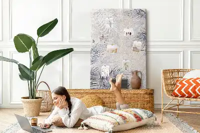 Palm Leaves Cork Pin Board