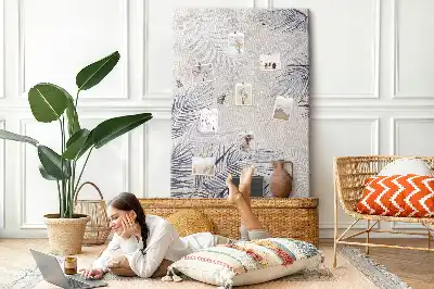 Palm Leaves Cork Pin Board